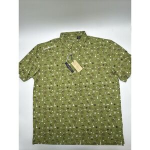 NEW Men's Swing Juice Performance Men's Golf Polo Shirt Aim High Ganja Size 3XL